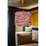 Kumaş Gökkuşağı Model (40cm-30cm) Avize Oturma Odası Hol Antre Balkon