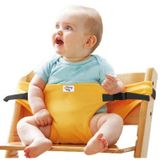 Kumaş Mama Sandalyesi Mama Sandalyesi Emniyet Kemeri Sarı sari