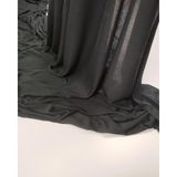 Kumaş Parça Küllü Siyah Penye Kumaş Ipeksi Yumuşak Ince Dökümlü Tişörtlük & Elbiselik 180X275CM - 100 cm - 1 m
