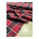 Kumaş Sevdası Pamuk Ekose Kumaş Eni 150cm Elbise Gömlek Tunik vb Polyester İçermez,Dökümlüdür