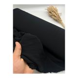 Kumaş Sevdası Siyah Maroken Viskon Kumaş (Eni 145 cm) İç Göstermez Dökümlüdür, Polyester içermez, Ferace Çarşaf vb