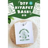 Kumaşa Baskı Yapılabilen Özel Tasarım Ütü Ile Yapışan Tekstil Dtf Baskı Görseli Ananas Temalı