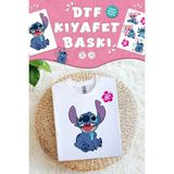 Kumaşa Baskı Yapılabilen Özel Tasarım Ütü ile Yapışan Tekstil Dtf Baskı Görseli Stitc Temalı - Çok Renkli - 40x13mm - Kumaş Etiketi