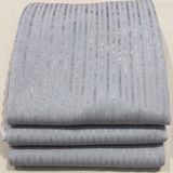 Kumaşçıtr Kaymaz Tabanlı Kadife Koltuk, Çekyat Örtüsü - Lüks Çizgili Desenli, Süngerli Gri 170-205 cm - 170 x 205 cm