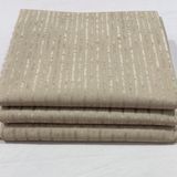 Kumaşçıtr Kaymaz Tabanlı Kadife Koltuk, Çekyat Örtüsü - Lüks Çizgili Desenli, Süngerli Vizon Renk 170-205 cm - 170 x 205 cm
