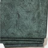 Kumaşçıtr Kaymaz Tabanlı Lüks Kadife Koltuk Kanepe Çekyat Örtüsü - Konforlu Haki Yeşili Damar Desenli 170X210CM - 170 x 210 cm