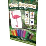Kumbo Kum Boyama Flamingo | Egzotik Kuşlar Kum Boyama Aktivite Seti Tekli Paket