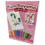 Kumbo Kum Boyama Gökkuşağı Unicorn Kum Boyama Aktivite Seti
