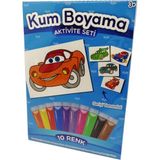 Kumbo Kum Boyama Sevimli Yarışçı Araba Kum Boyama Aktivite Seti