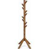 KUMİ Ahşap Ayaklı Askılık Portmanto Modern Elbise Askısı Konfeksiyon 180 cm Naturel Ceviz - Ahşap Rengi