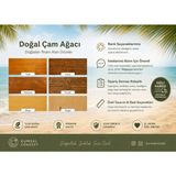 KUMİ Ahşap Masif Ağaç Doğal Çalışma Masası Demir Iskelet Ofis Masası Yemek Masası - 80 x 150 cm - Ceviz