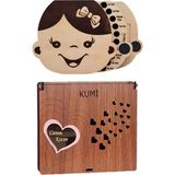 Kumi Kız Bebek Süt Dişleri Göbek Bağı Ve Saç Saklama Anı Albüm Kutusu Bebek Hediyesi - 1