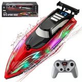 Kumoyu RC Sport Boat 2.4 GHz Uzaktan Kumandalı Sürat Teknesi Kırmızı
