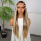 Kumral Dore Sarı Ombreli Fiber Sen Tül Peruk