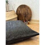 Kumru Çeyiz Milpa Keten Minder Kırlent Kılıfı Standart Renk Desensiz Pamuk-Polyester 70X70CM Ölçülü