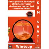 #Kumsaati Dekoratif Masaüstü Cam Sahra Çölü Temalı Estetik Dinamik Şık Sanat Sulu Kum Saati Orta Boy