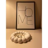 Kumse Atelier Kum's Design Bubble Dekoratif Tabak Beton Malzeme ile Düz Sade Şekil 13 cm