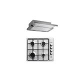 Kumtel 2'li Inox Ankastre Set (Ocak-Aspiratör)