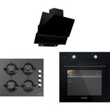Kumtel Black Still 3'lü Ankastre Set