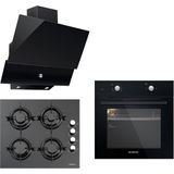Kumtel Black Still Button A6 S2 B66 S2 - KO 40 TAHD - KO 830 3'lü Ankastre Set
