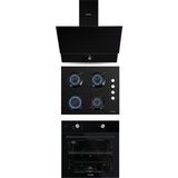 Kumtel Home DA6 830 - KO 40 TAHDF - B66-S2 Siyah 3'lü Ankastre Set