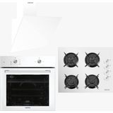 Kumtel Homtego Star Beyaz Ankastre Set (DA6-833-TAHDF-B66-S2)