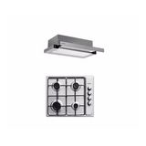 Kumtel Inox Ankastre 2 Li Set (Ocak-Aspiratör)