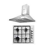 Kumtel Inox Ankastre 2 Li Set (ocak-davlumbaz) Gri