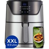 Kumtel Inox Digital Fastfryer 0,9 lt Kapasiteli Yağsız Fritöz Tek Hazne ile Isı Ayarı Özelliği - Gri
