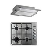 Kumtel Inox Setüstü 2 Li Set (ocak-aspiratör) Gri