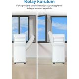 Kumtel Kmpac-7 Juniper Portatif Taşınabilir Klima Kmpac-7 Beyaz Renk 7000 Btu Uzaktan Kumanda Kontrol Özelliği