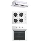 Kumtel KO-40TAHDF - B66 - SF2 MT - DS6-905W Beyaz 3'lü Ankastre Set