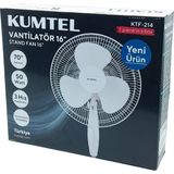 KUMTEL KTF-214 Beyaz Vantilatör