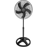 Kumtel KTF-345 Siyah 18 İnç Ayaklı Vantilatör 60 W, 5 Pervaneli, 3 Kademeli, 132 cm Ayarlanabilir Yükseklik
