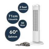 Kumtel Kule Tipi Vantilatör – Sessiz Çalışma, 3 Farklı Hız Ayarı, Zamanlayıcılı Serinlik + Lavanta Uçucu Yağı % 100 Saf 2li Set