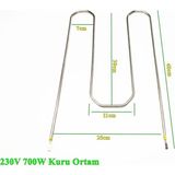 Kumtel M Tipi Fırın Isıtıcı Rezistans 230V 700W - 6,5mm CR304 Kuru Ortam Isıtıcısı