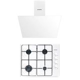 Kumtel M6-40BF - DA6-833 Beyaz 2'li Ankastre Set