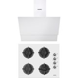 Kumtel Plus 2\'li Beyaz Ankastre Set (Ocak-Davlumbaz)