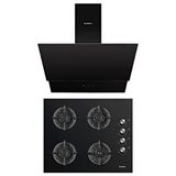 Kumtel Plus 2'li Siyah Ankastre Set (ocak-davlumbaz) Antrasit