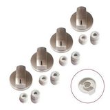 Kumtel Uyumlu Düğme 4 Lü Takımı Ankastre Set Üstü Ocak Düğmesi