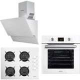 Kumtel White Optimus A6SF2 DDT - 40TAHDF - 835 Beyaz 3'lü Ankastre Set