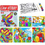 Kumtoys Cam Vitray Boyama Seti 6 Yaş+ - 1 - Çok Renkli