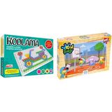 Kumtoys Kodlama + Ca Games Kral Şakir 100 Parça Puzzle 2'li Set