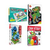 Kumtoys Kodlama + Pul Sanatı + Kuş Evi + Cam Vitray (4’lü Set)