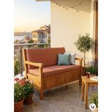 Kunter Mobilya Bahçe / Balkon Sandıklı Kollu Bank - Natürel