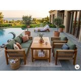 Kunter Mobilya Bahçe / Balkon / Veranda Oturma Grubu - Naturel