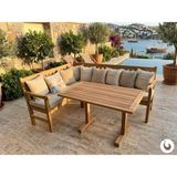 Kunter Mobilya Bahçe / Veranda L / Köşe Oturma Grubu - Naturel