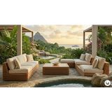 Kunter Mobilya Bahçe / Veranda Oturma Grubu Luxury Teak Eternity - TAKIM - Ahşap