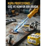 Küp 6X100MM Mıknatıslı Uçlu Yıldız Tornavida - Ergonomik Saplı Profesyonel Seri - Sarı