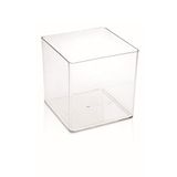 Küp Saksı 2,8 Litre 15 Cm Şeffaf Kristal Saksı